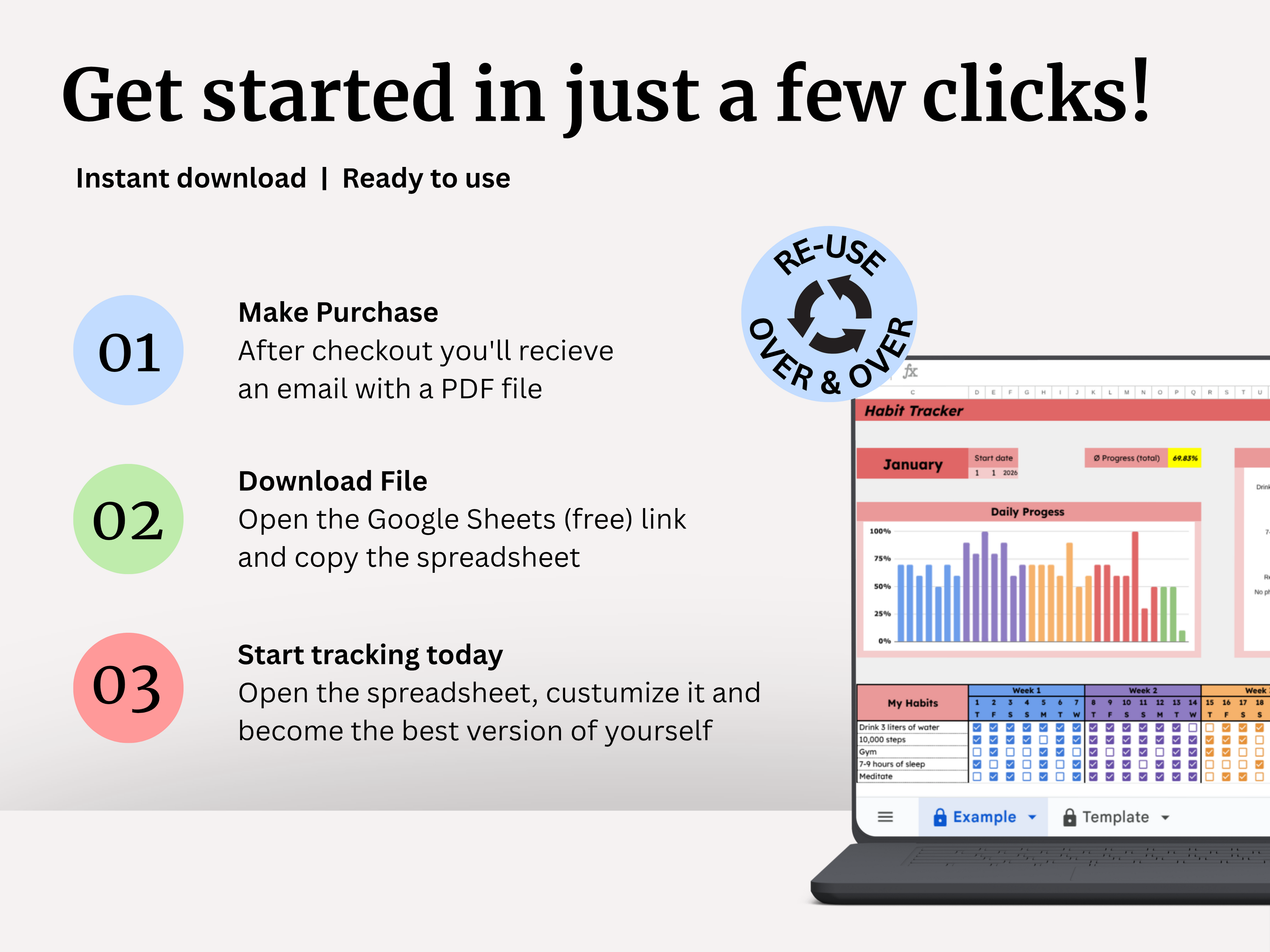 Minimal Habit Tracker - Track Habits. Build Discipline.